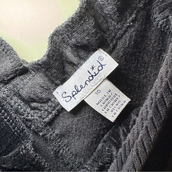 Girls Splendid Velour Corduroy Jumpsuit Black EUC Size 10 - Picture 5 of 5